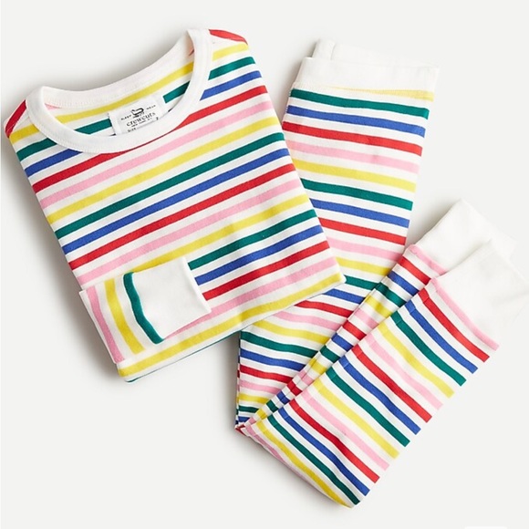 J. Crew Other - Crewcuts Long Sleeve Pajama Set in Rainbow Stripe